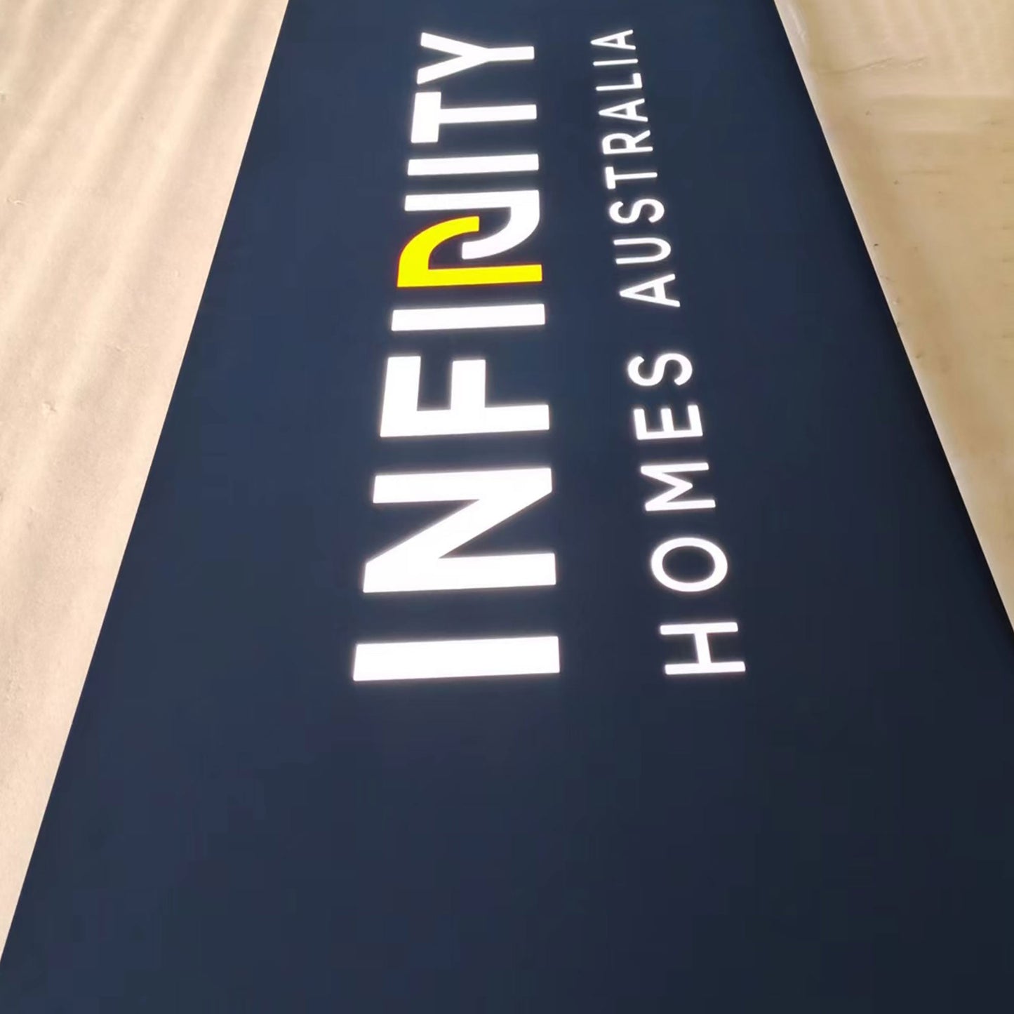 Rectangle Acrylic Frontlit Lightbox Painted Color Led Double Side Illuminated Shopfront Signboard