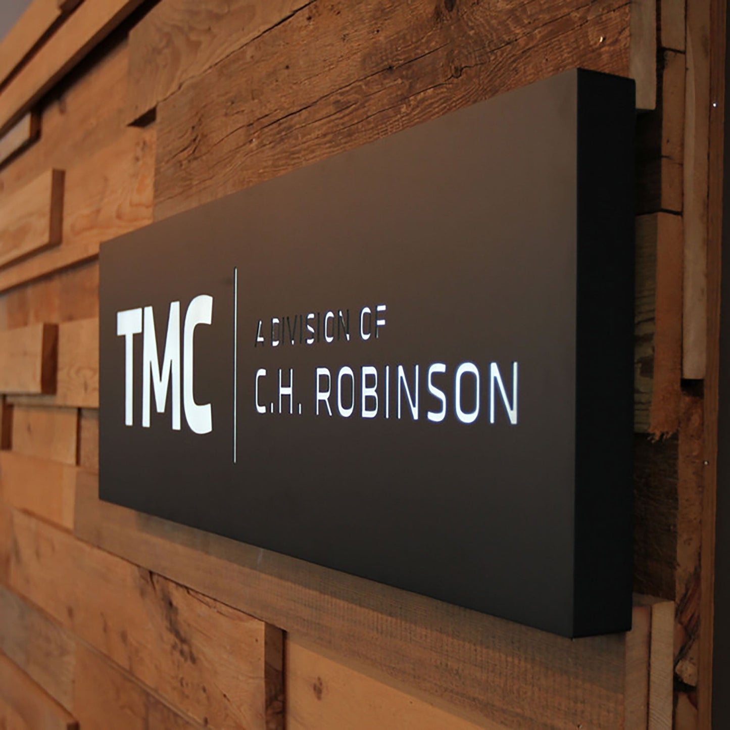 Illuminated Business Signs 3d Acrylic Led Frontlit Lightbox Reception Indoor Wall Mounted Company Logo Signboard