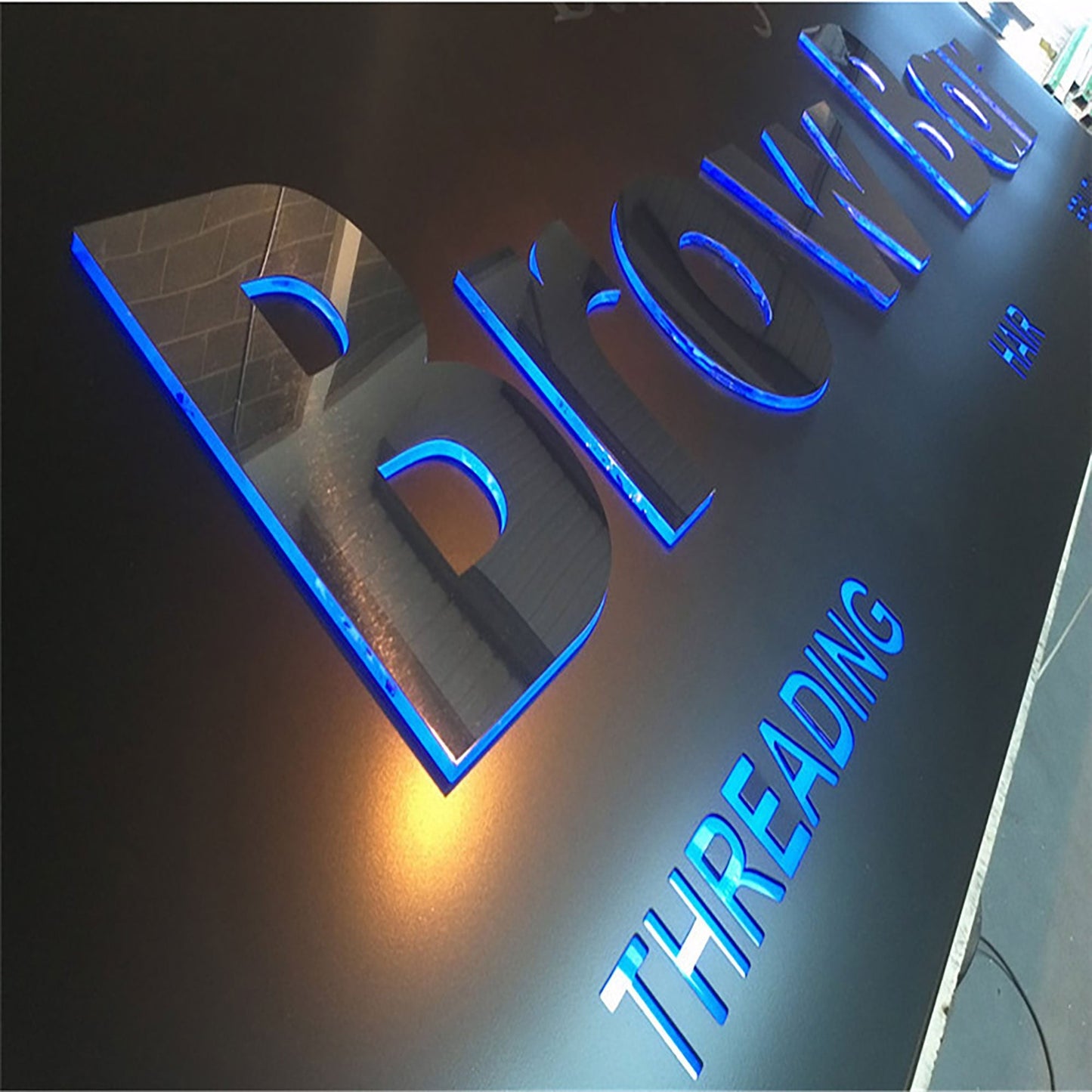 Outdoor Signboard Shopfront Signs Light Boxes 3D Led Business Sign Acrylic Raised Cabinet Sign