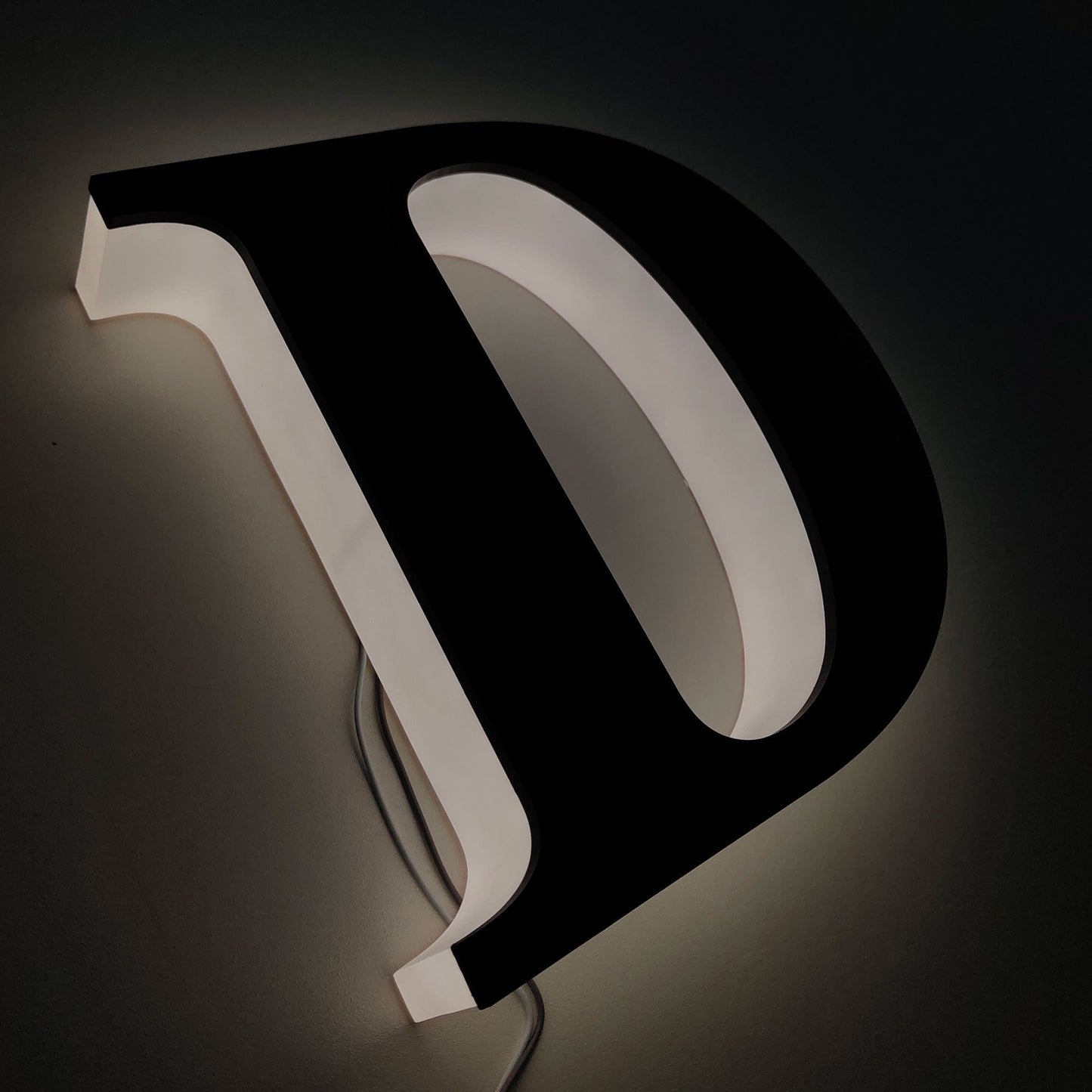 Customized signage backlit three dimensional led office sign reverse lit channel letter sign