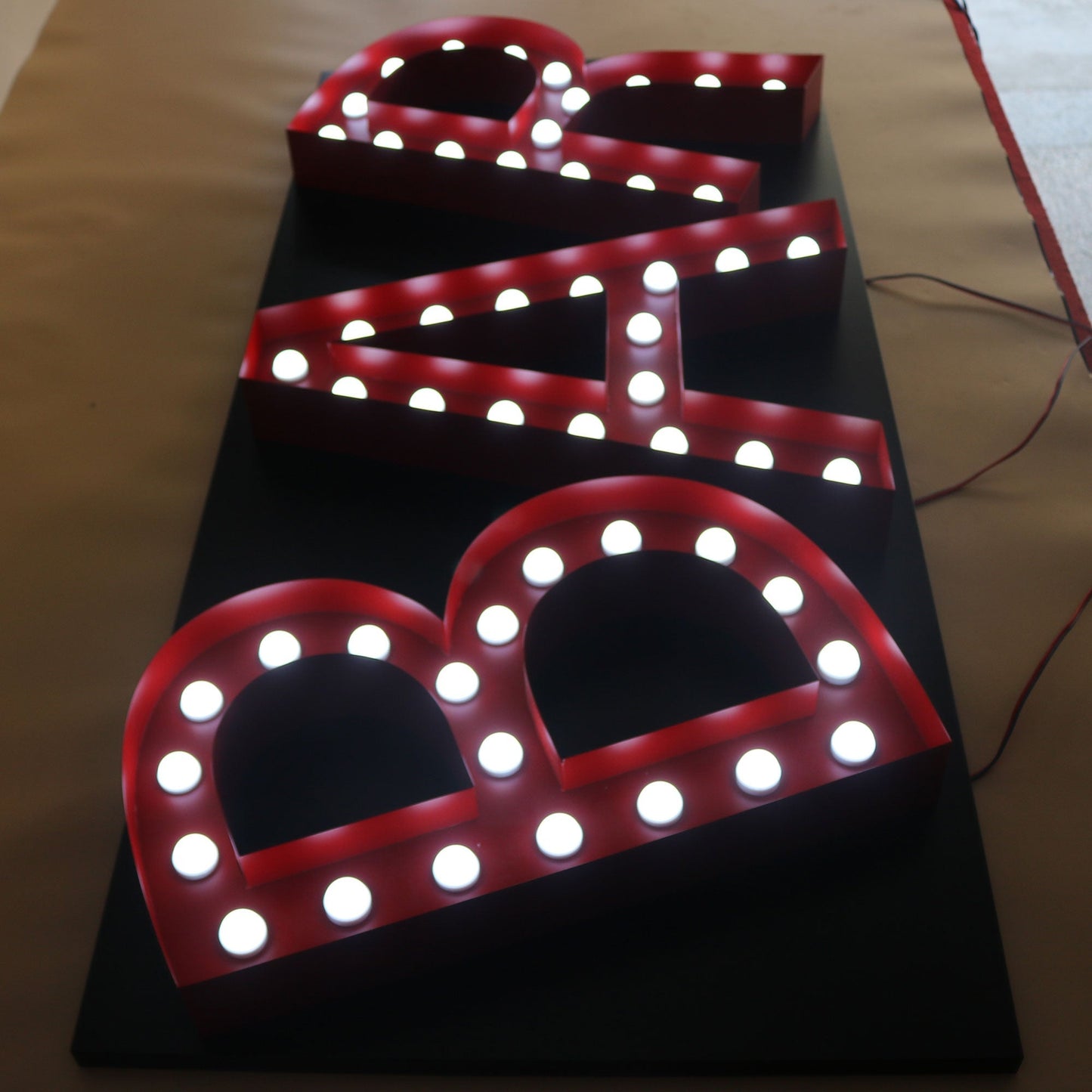 Event exterior led bulbs marquee letters outdoor waterproof 4ft 5ft business marquee letter signs