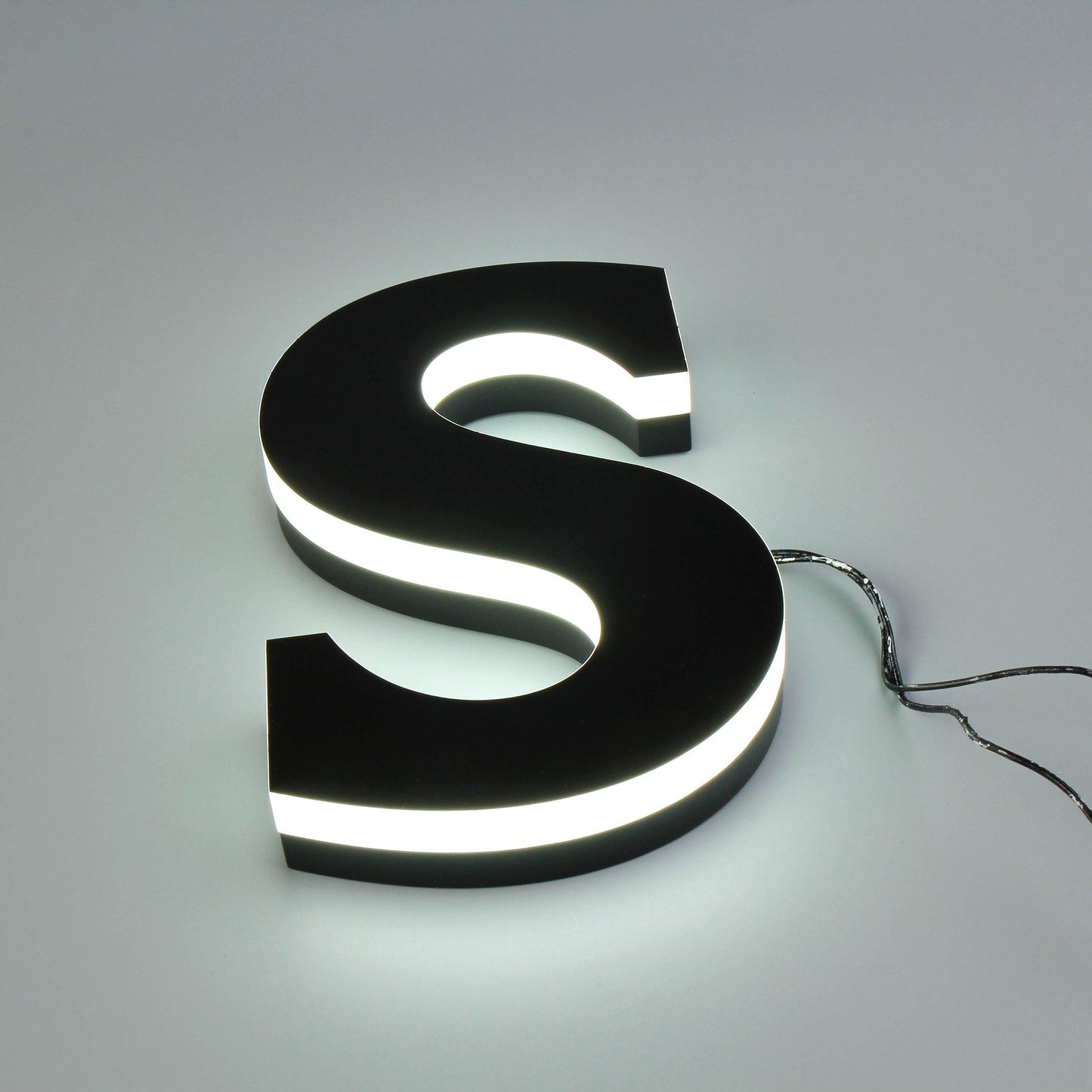 Edge Illuminated Interior Signage Acrylic Side Lit Letters 3D Acrylic Logo Commercial Signs