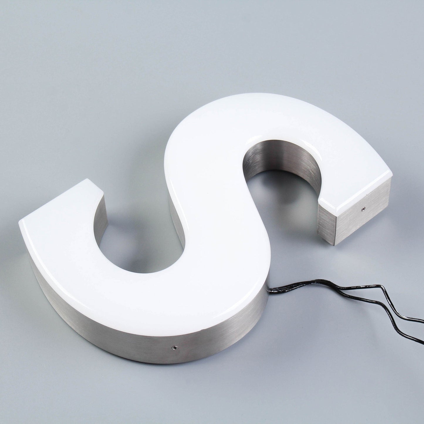 3D Frontlit LED Stainless Steel Channel Letters Sign Trimless Illuminated Letters for Storefront