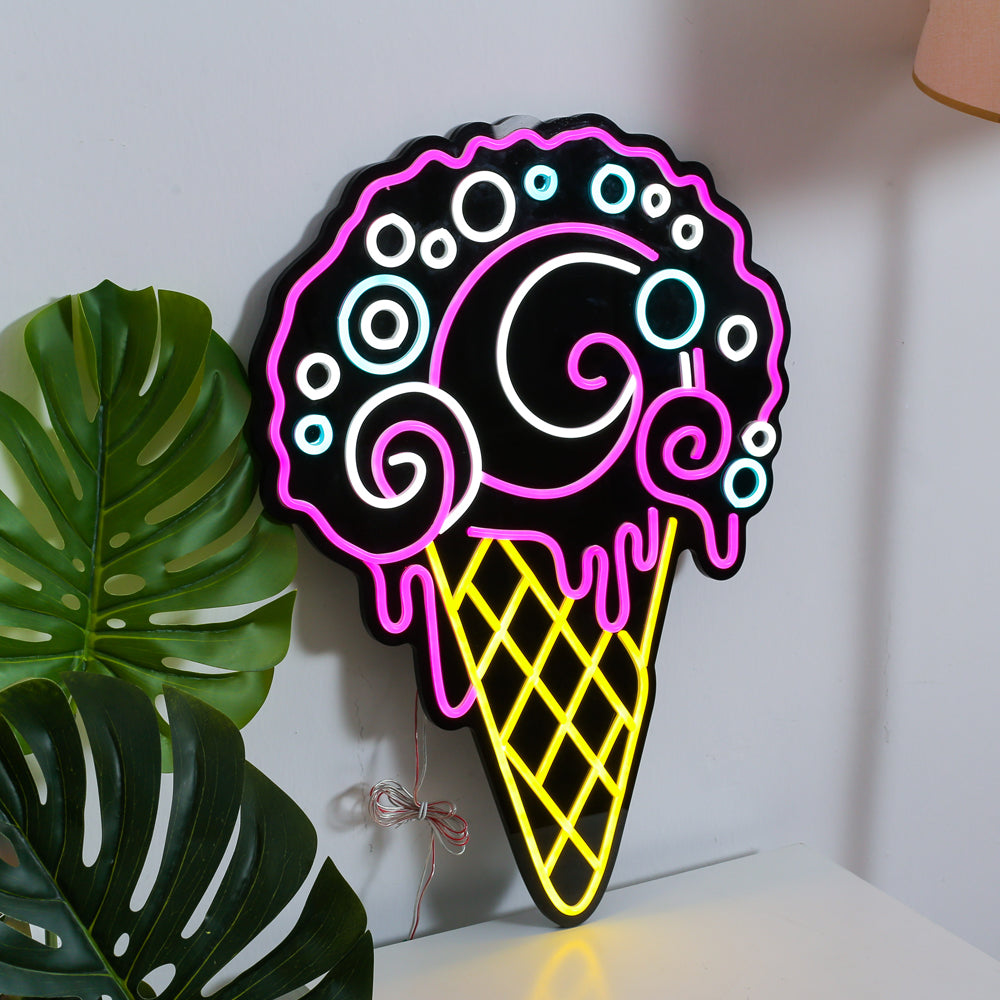 Ice cream neon sign, led neon flex sign,custom neon sign