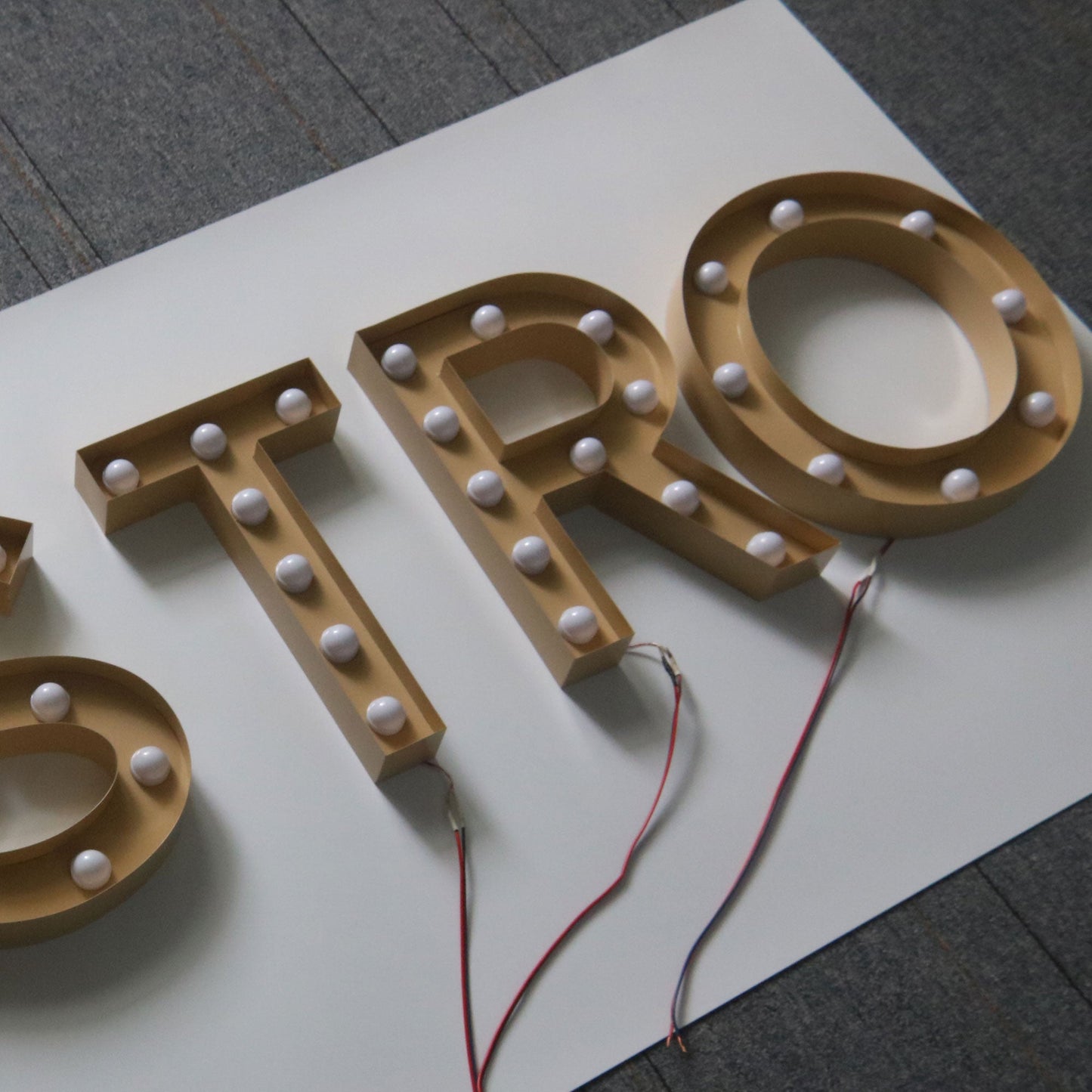 Custom 4ft stainless steel marquee letters led bulbs large size outdoor light up sign letters