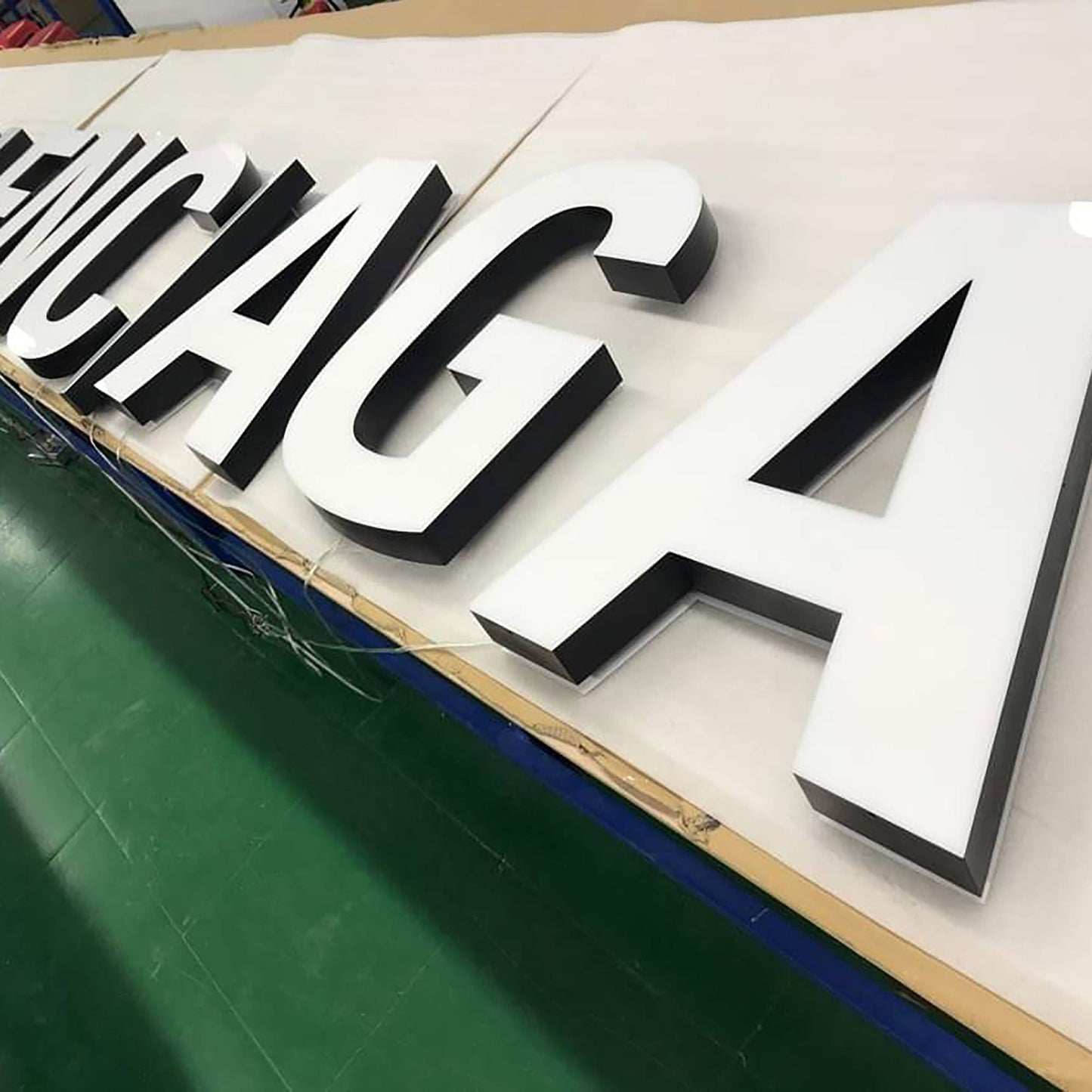 Factory manufacturer stainless steel channel letters advertising sign led commercial frontlit letters sign
