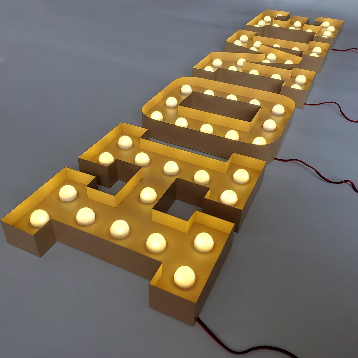 Customized Marquee Letters Sign Party Decoration Led Bulbs Sign Giant Led Letters Numbers