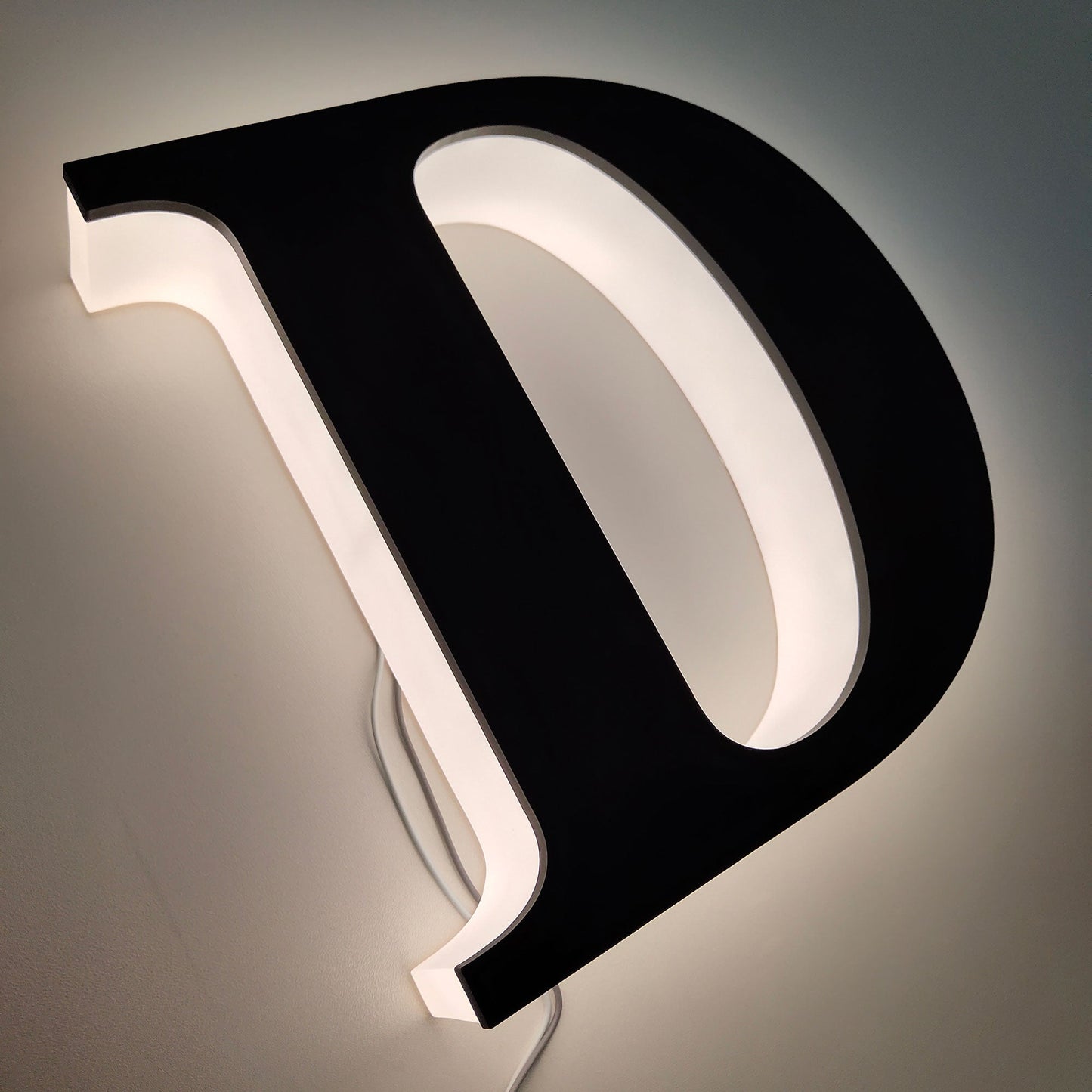 Customized signage backlit three dimensional led office sign reverse lit channel letter sign