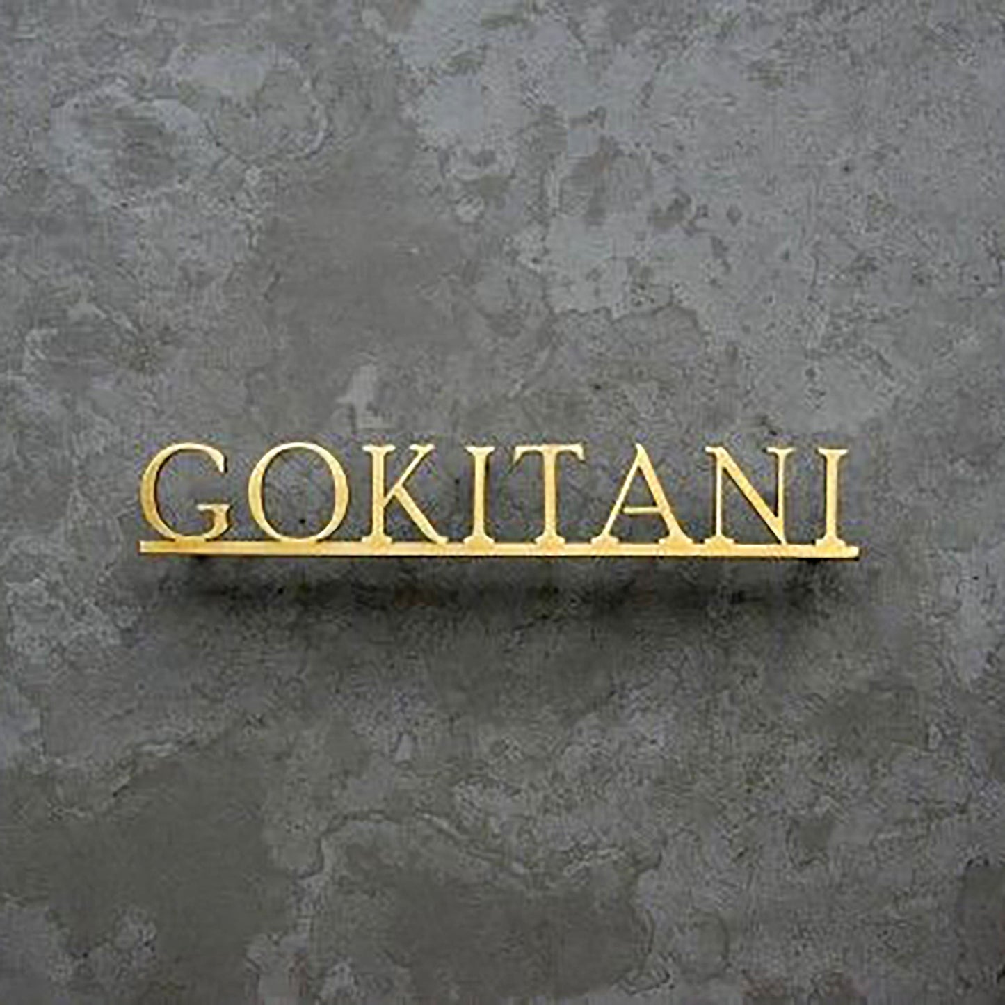 Custom wall letters decorative office logo business brushed gold stainless steel letters sign