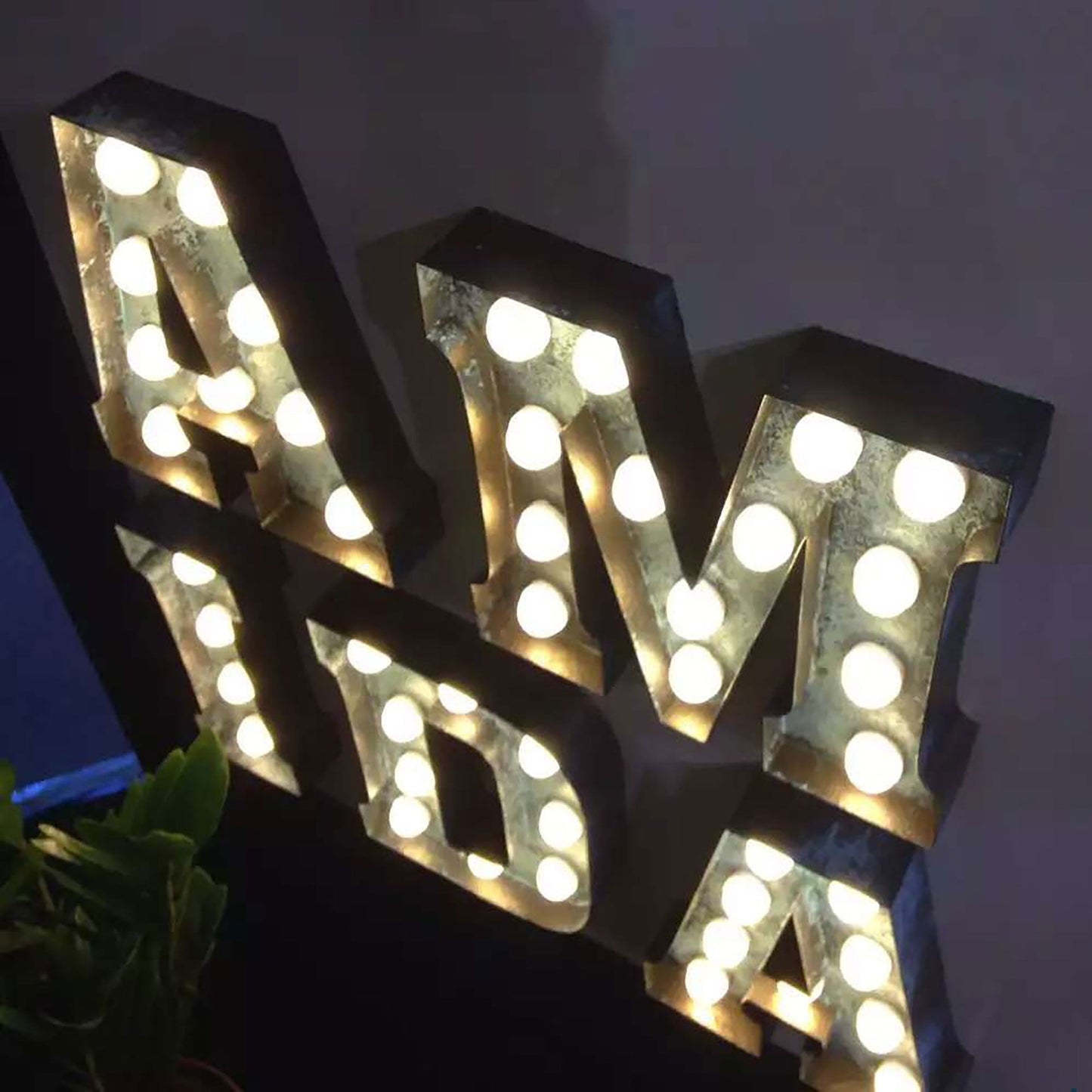 Wall indoor Led lamps 4ft big marquee letters led lights up sign for birthday party