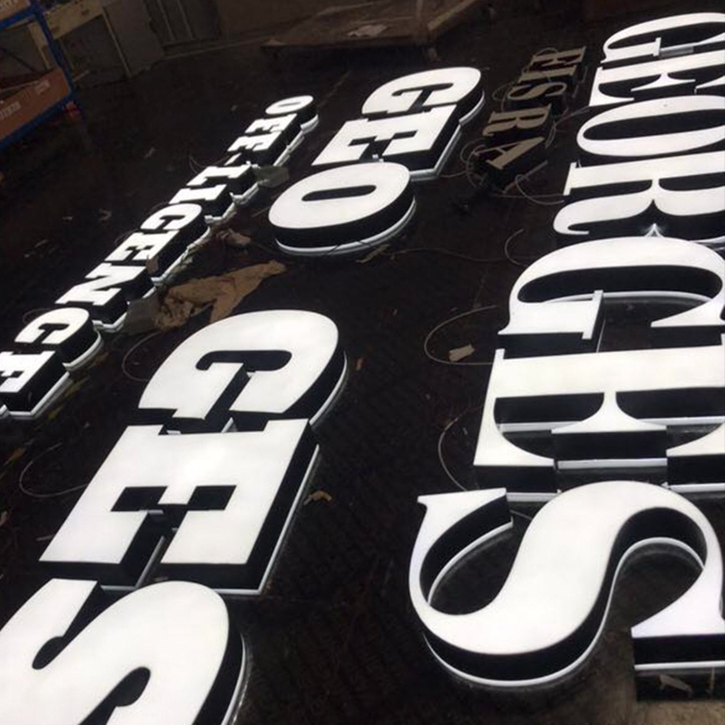 3D Double Sided Lighted Waterproof Led Sign Business Logo Company Logo Acrylic LED Illuminated Sign