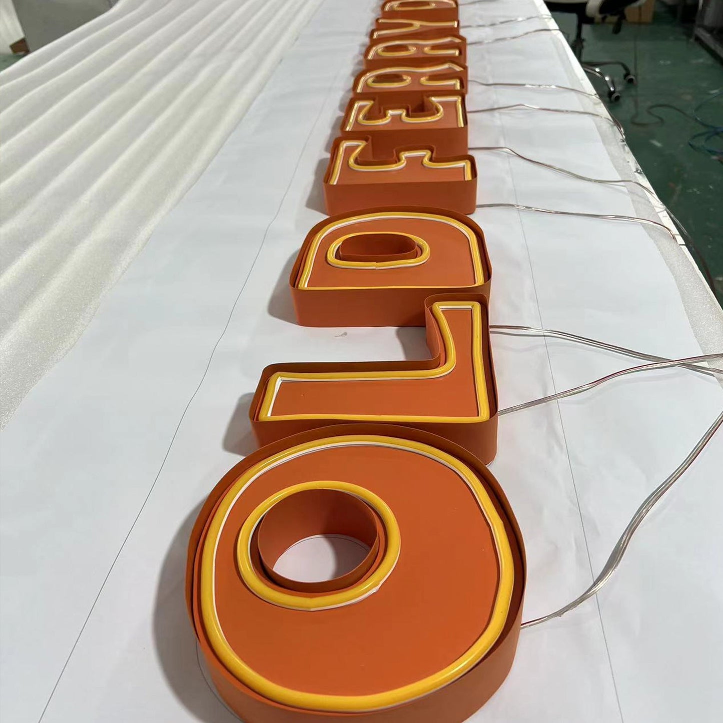 Waterproof led business signs custom flexible neon lights with metal channel decorative led neon signs