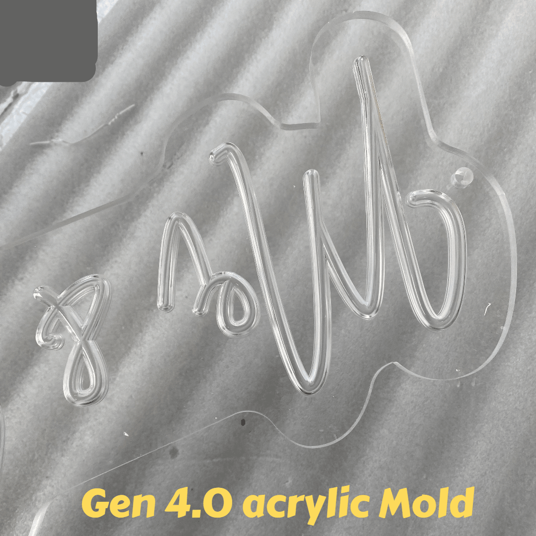 Gen4.0 led neon sign mold bits for liquid silicone