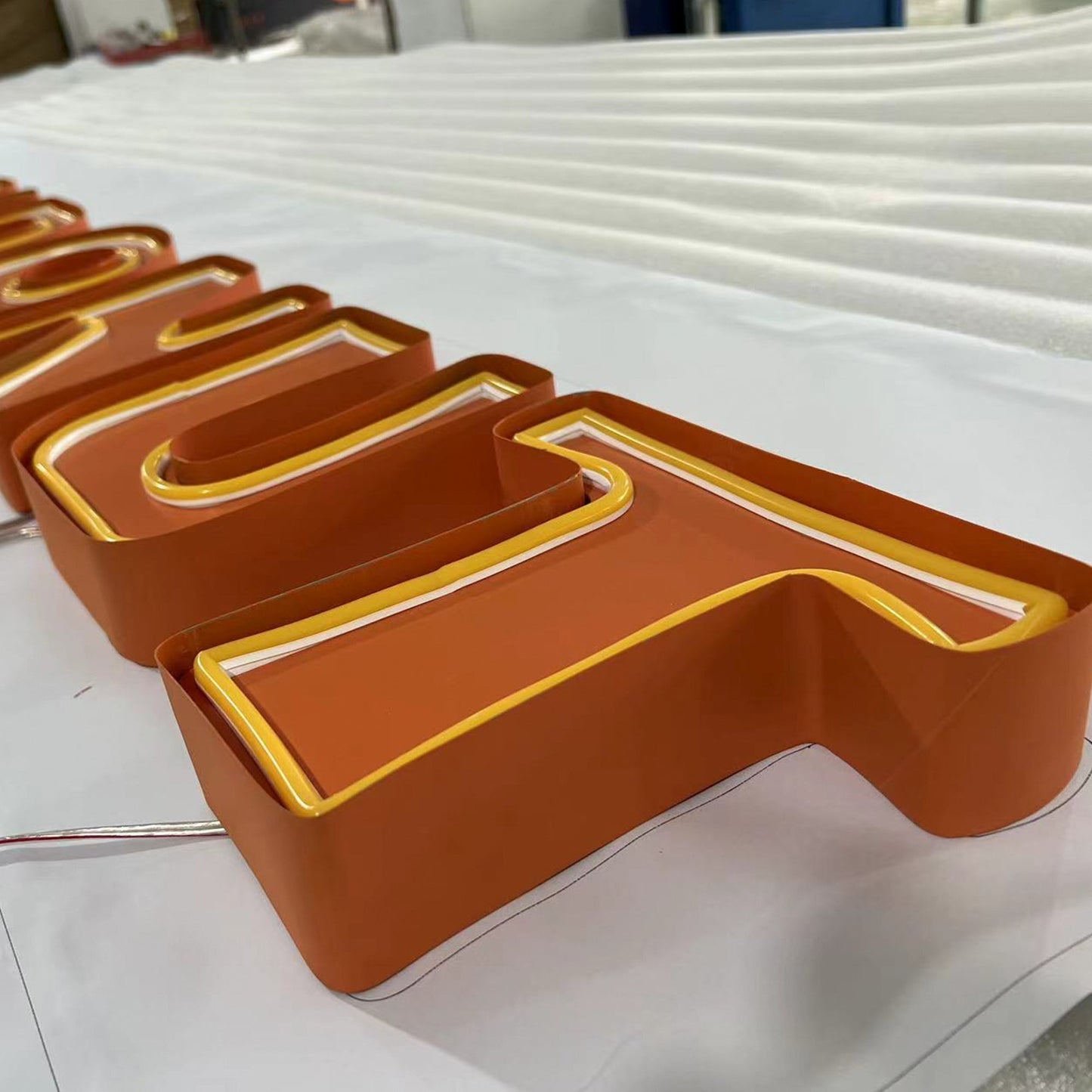 Waterproof led business signs custom flexible neon lights with metal channel decorative led neon signs