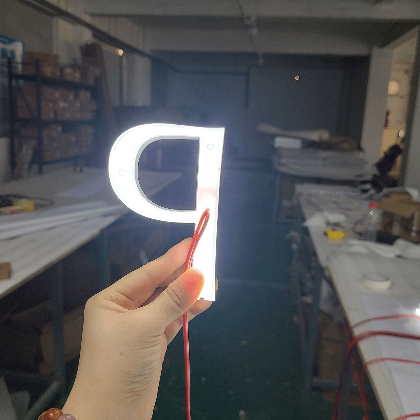 Custom Led Business Sign Back Lighted Advertising Channel Letters Comapny Logo 3D Backlit Electronic Sign