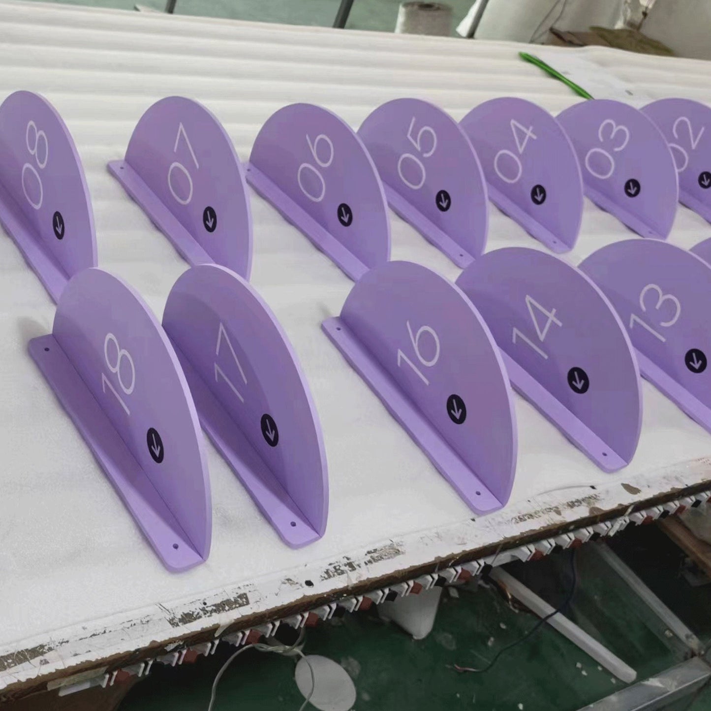 Interior Acrylic Room Number Sign Plastic Wall Plate Sign Apartment House Number Door Plate Sign Hotel Directional Signs