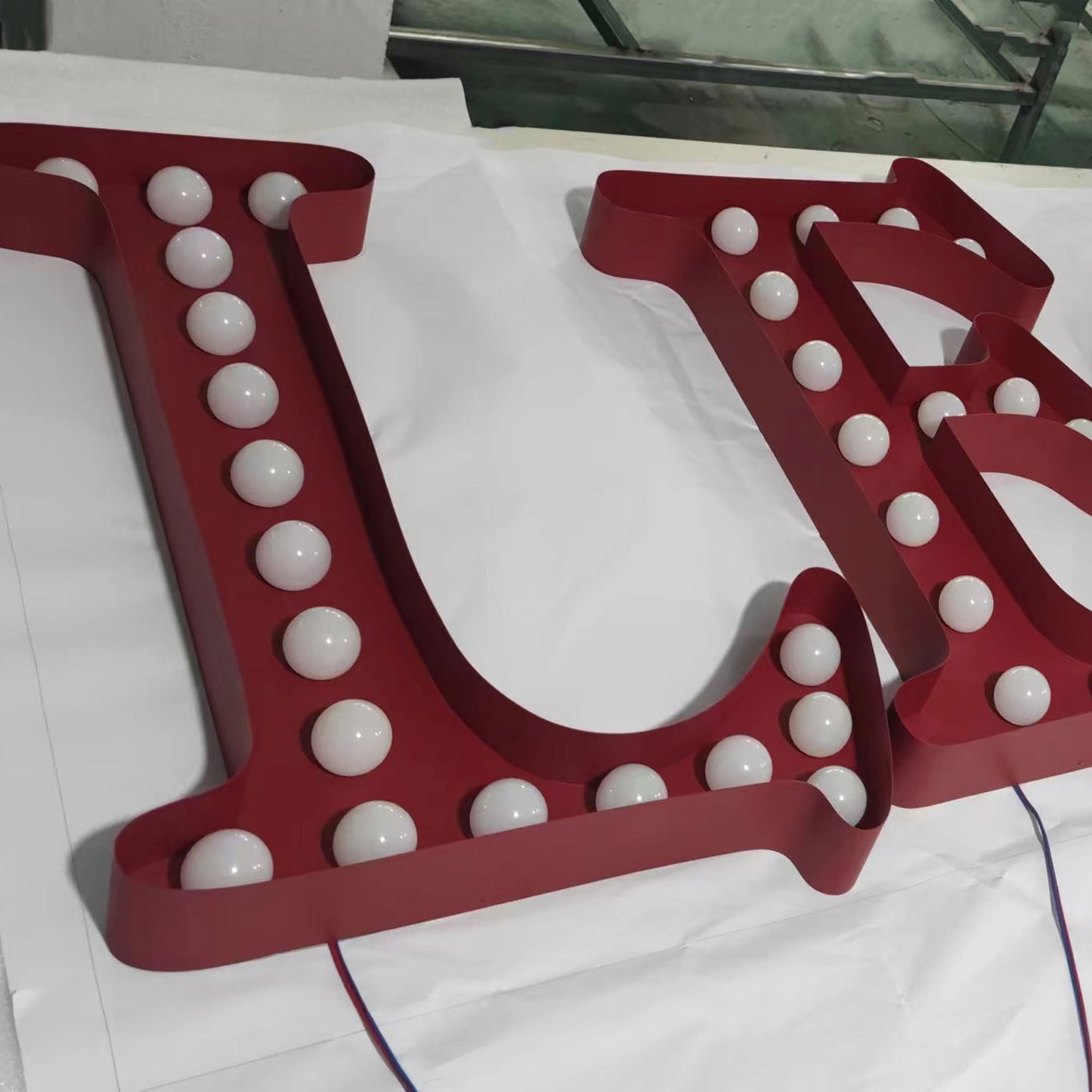 Waterproof Outdoor Marquee Letters Giant Size Stainless Steel Signage Color Painted Illuminated Channel Letters Sign
