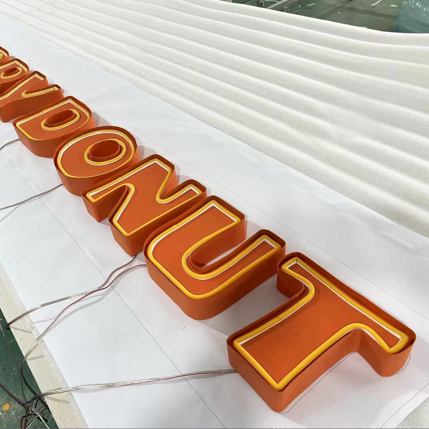Waterproof led business signs custom flexible neon lights with metal channel decorative led neon signs