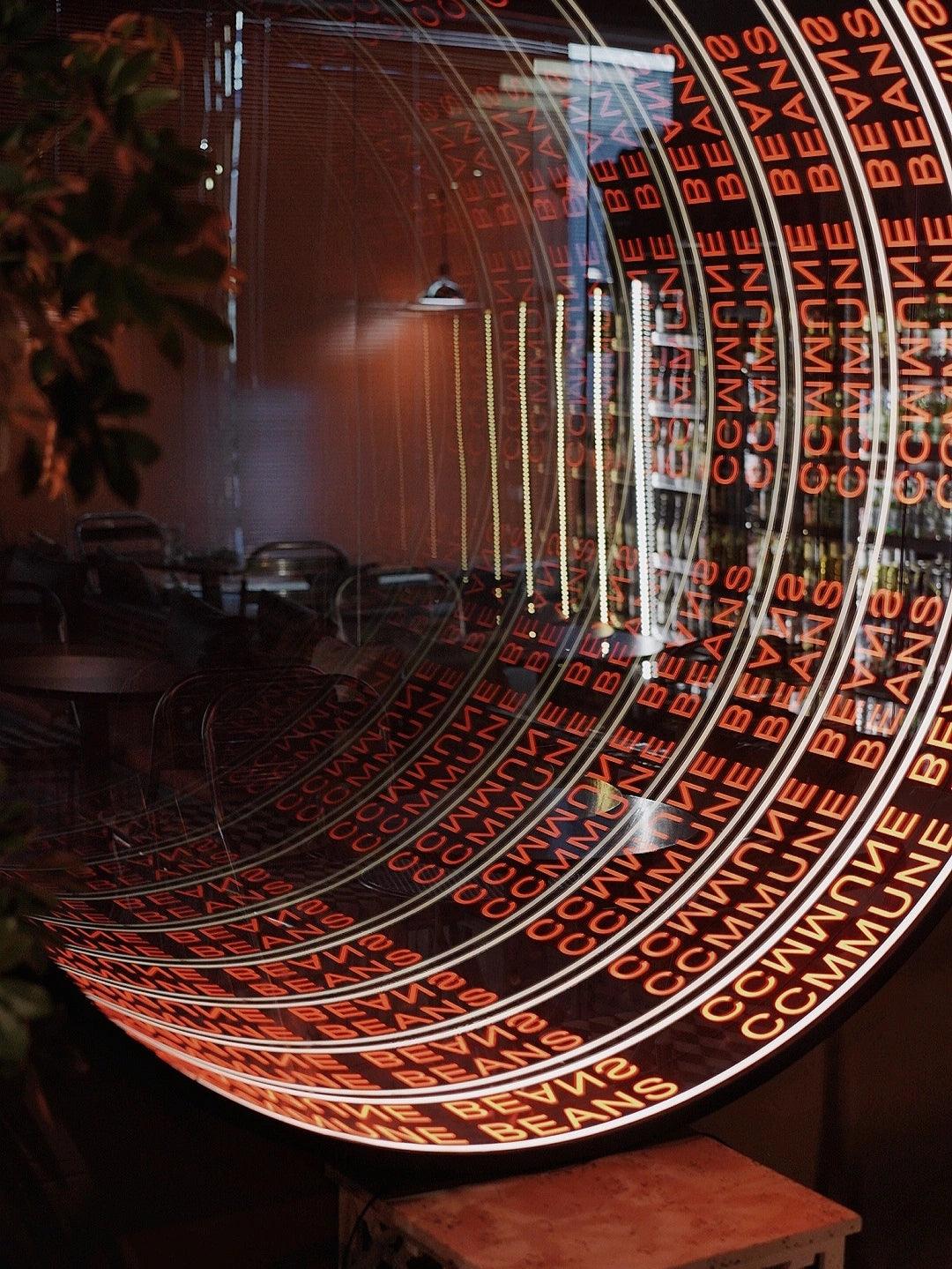 Metal LED infinity mirror for business decoration