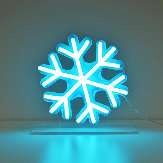 SNOWFLAKE EMOJI neon signs