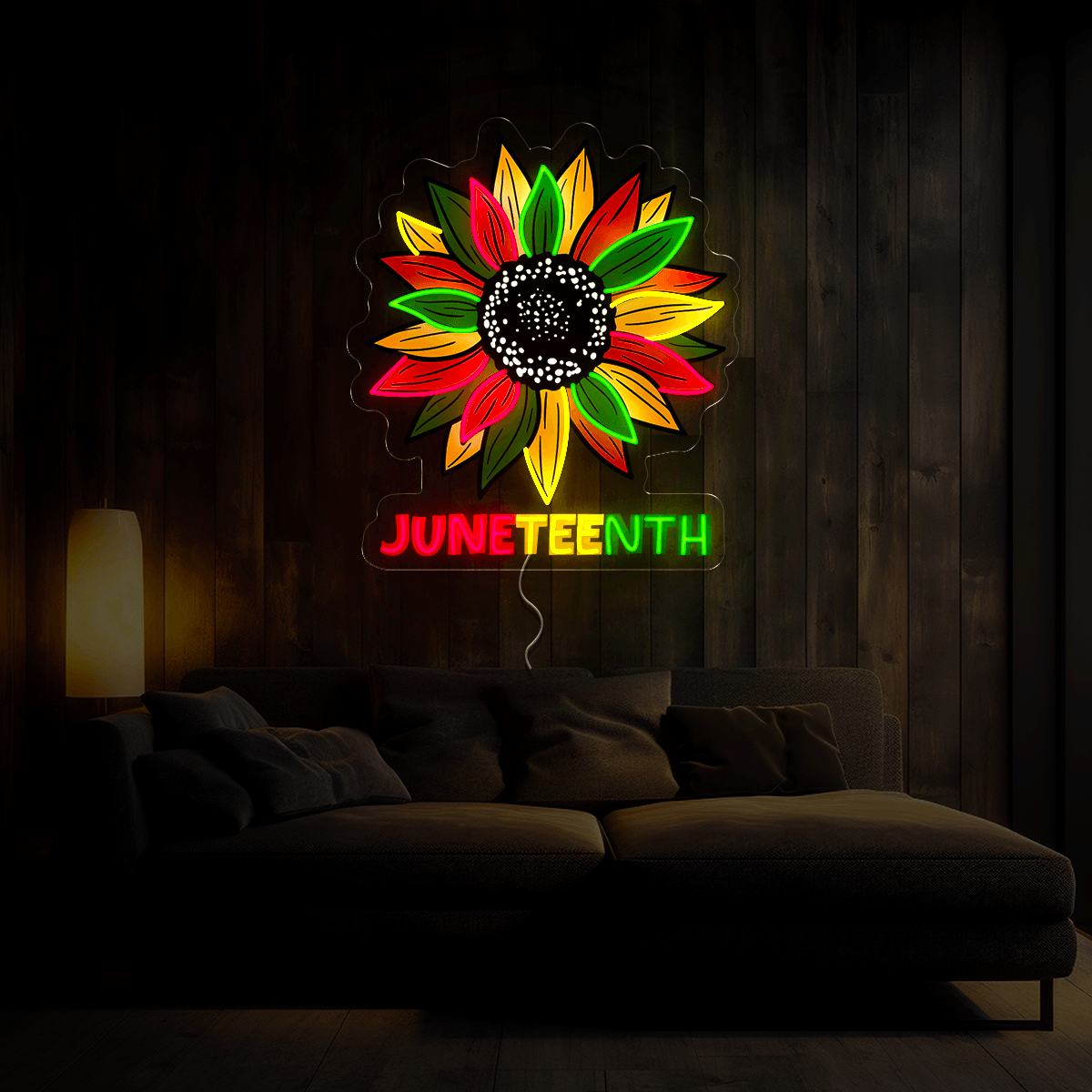 Juneteenth Artwork Neon Sign