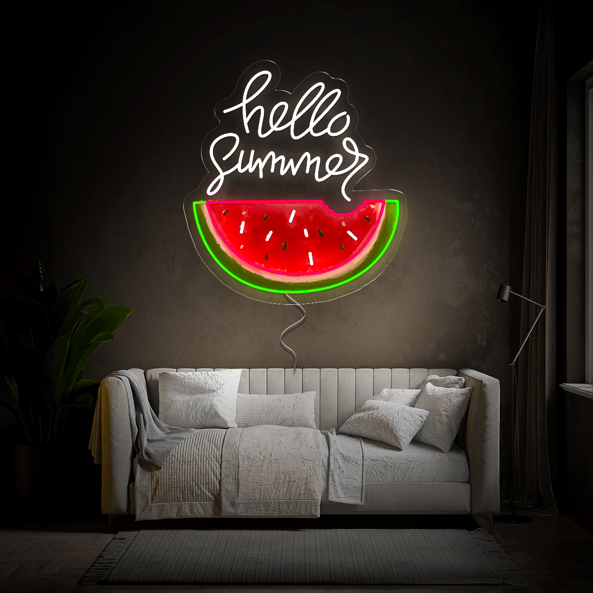 Hello Summer Artwork Neon Sign