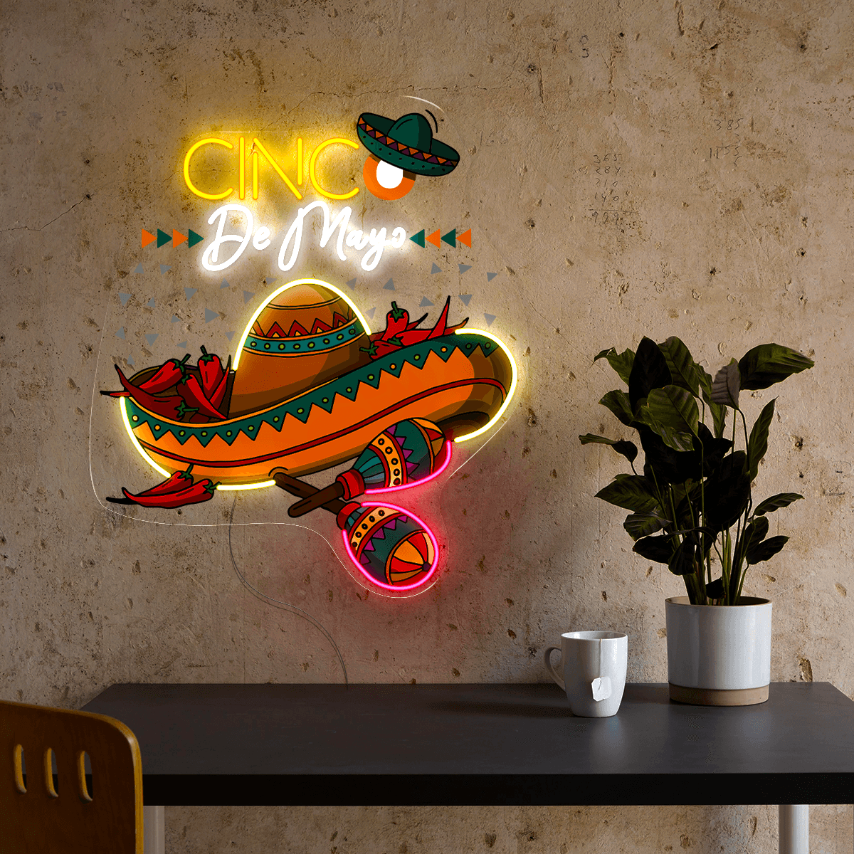 Cinco De Mayo Artwork Neon Sign