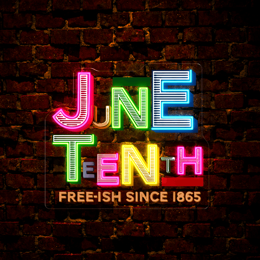 Juneteenth Artwork Neon Sign