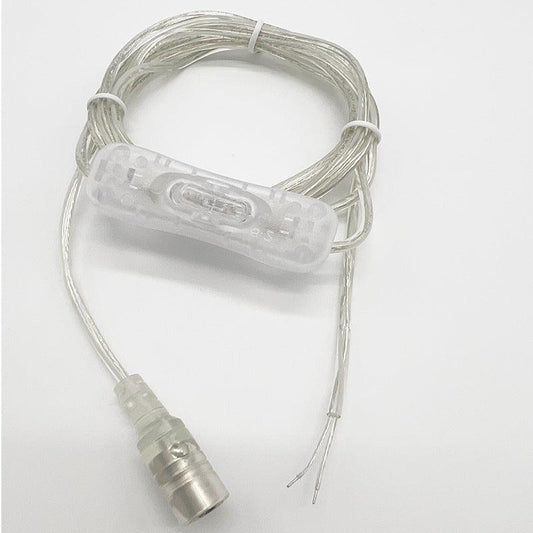 Female DC Connector With Switch 22AWG 2Meter 5.5x2.1mm