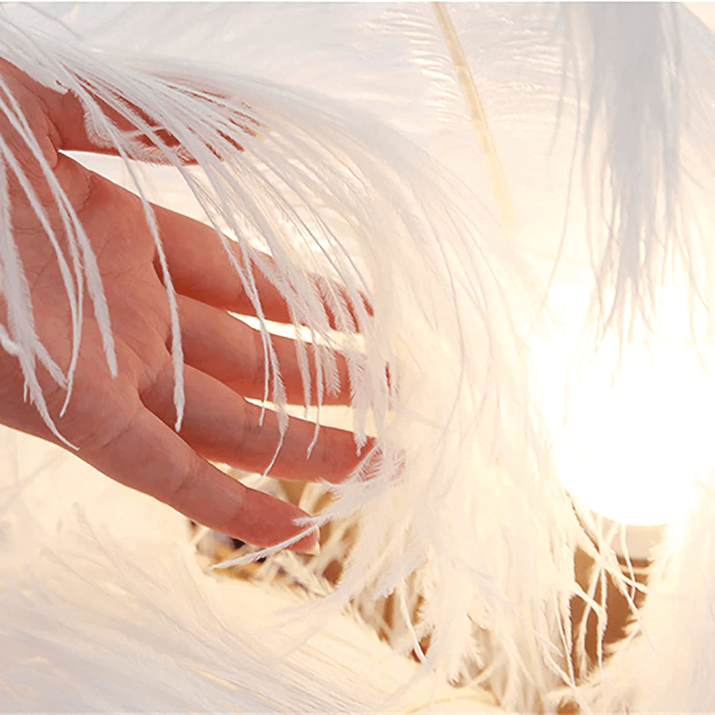 Ostrich Feather Floor Lamp