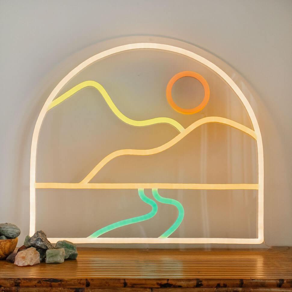 SUNSET MOUNTAIN ARCH  neon signs